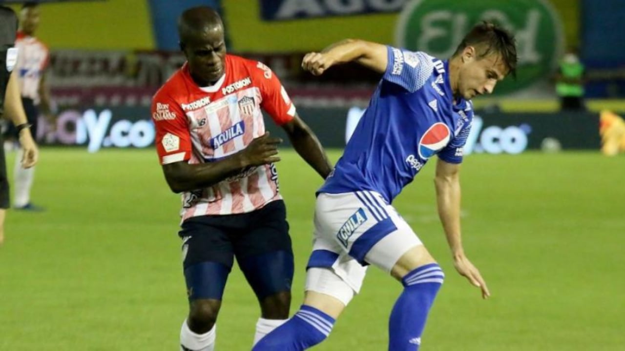 Juniors y Millonarios se enfrentan en la fecha 9 de la Liga Betplay. Foto: Prensa Dimayor.