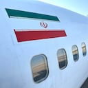Avión iraní en aeropuerto de Teherán.