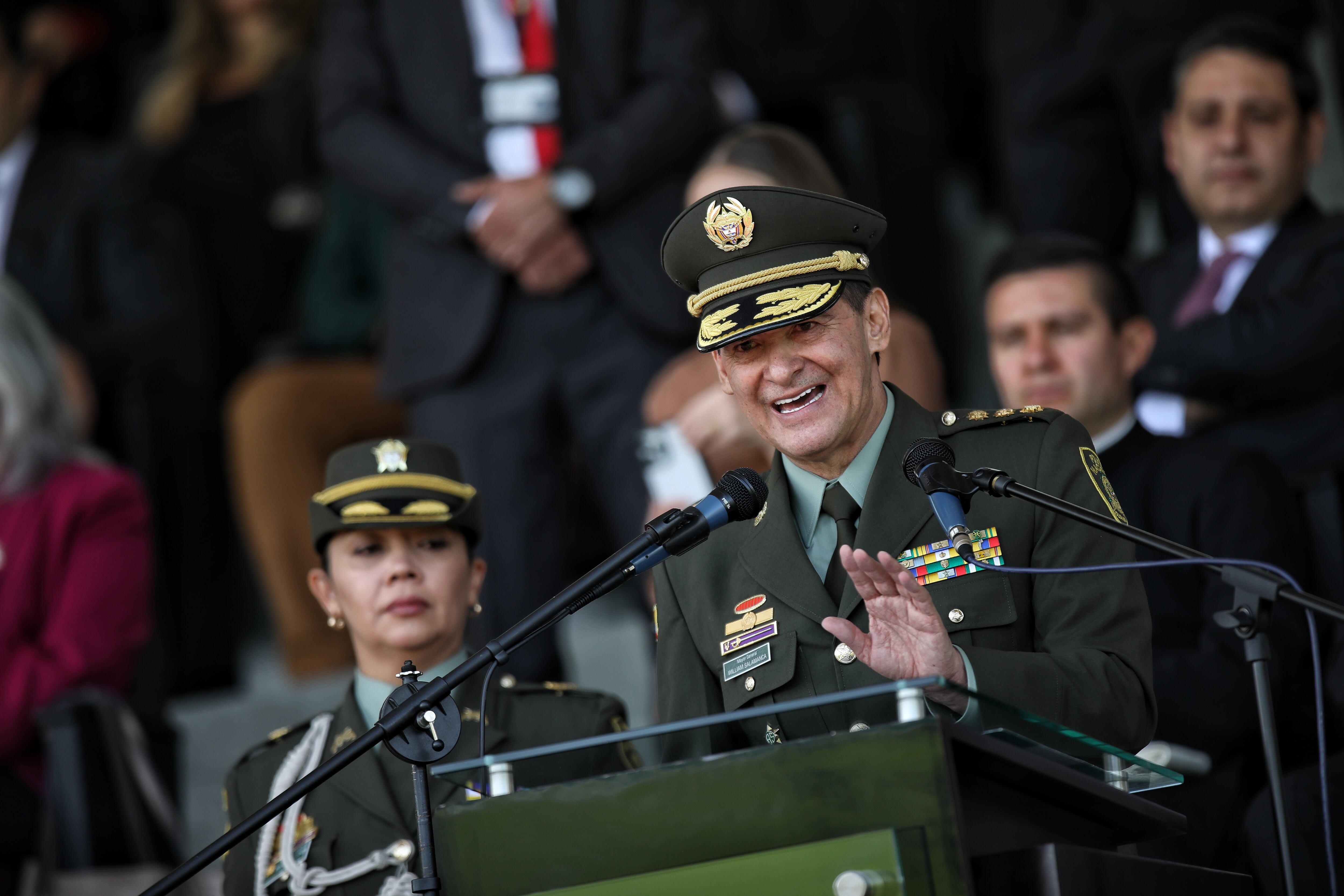 ceremonia de reconocimiento del Señor Mayor General William Rene Salamanca Ramírez, Director de la Policía Nacional