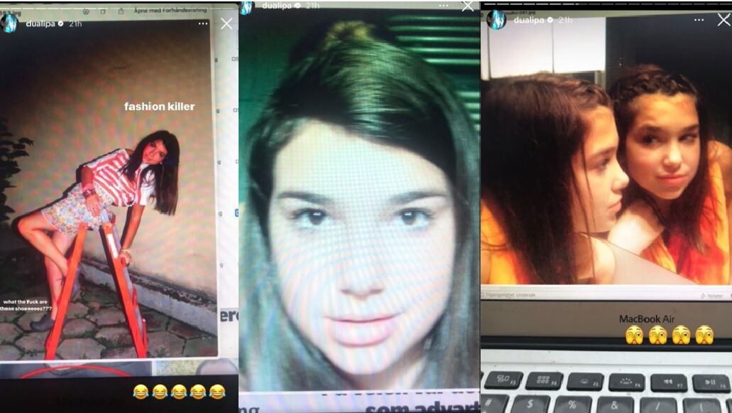 Dua Lipa - foto de su adolescencia - Instagram @dualipa
