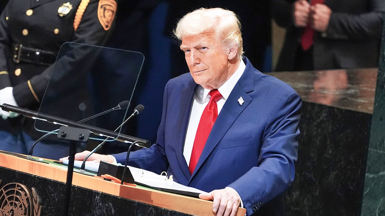 Donald Trump en la ONU.