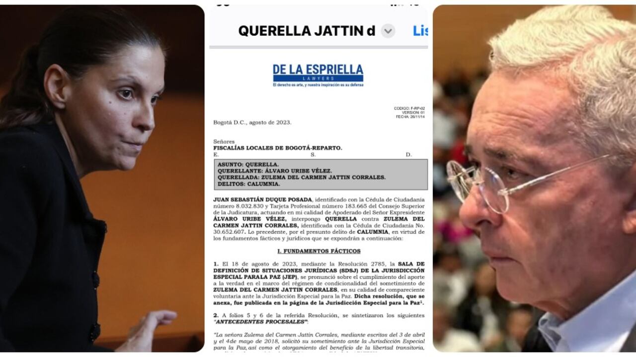 Álvaro Uribe y Zuleta Jattin.