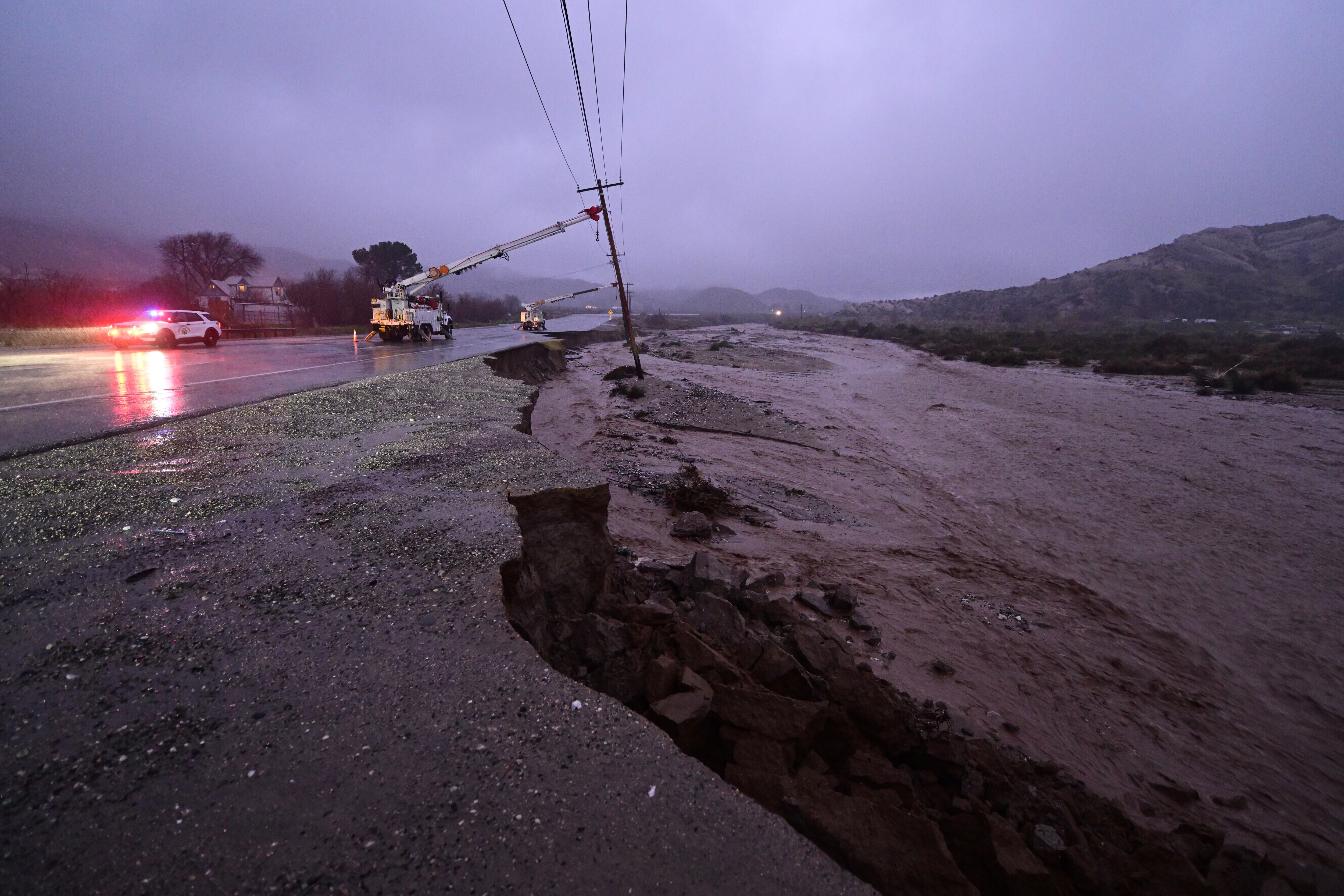 Intensas lluvias en el sur de California