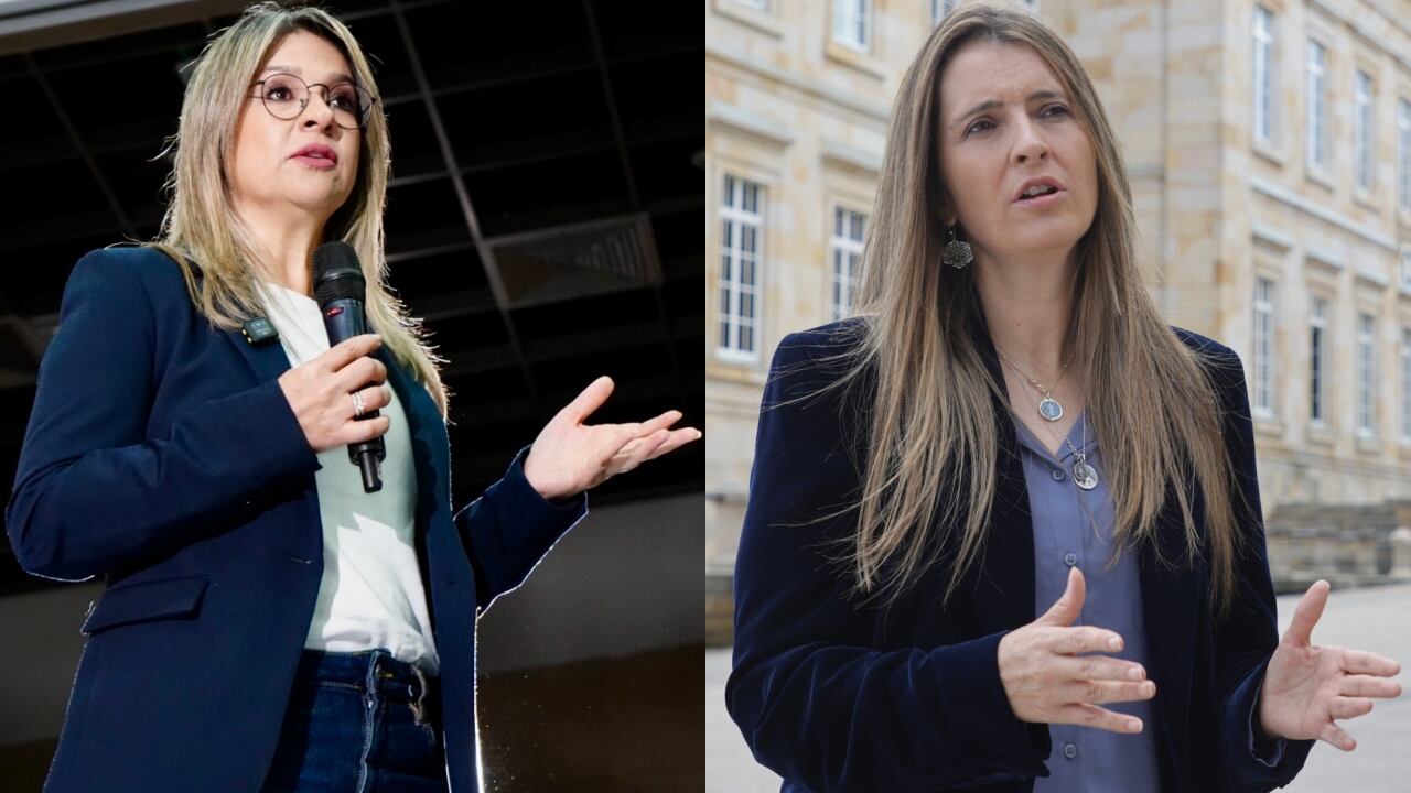 De izquierda a derecha: Vicky Dávila y Paloma Valencia.
