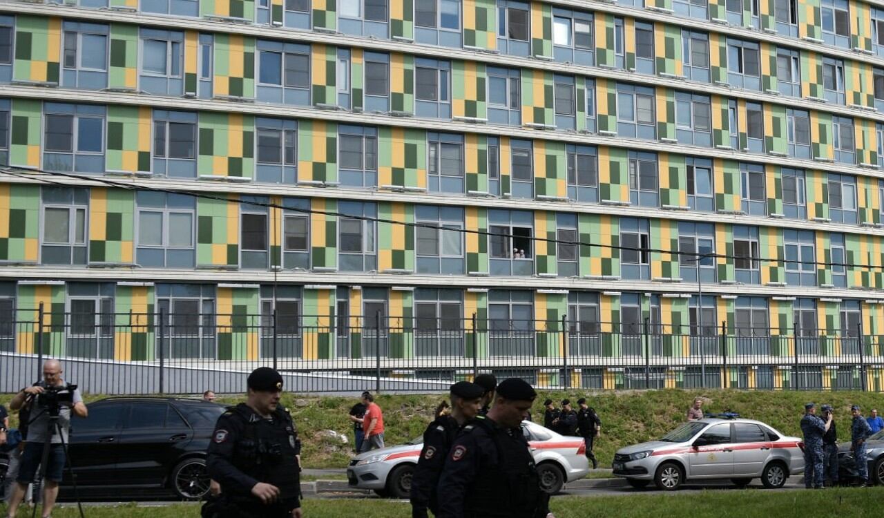 Este edificio en Moscú fue atacado el 11 de agosto por un dron ucraniano