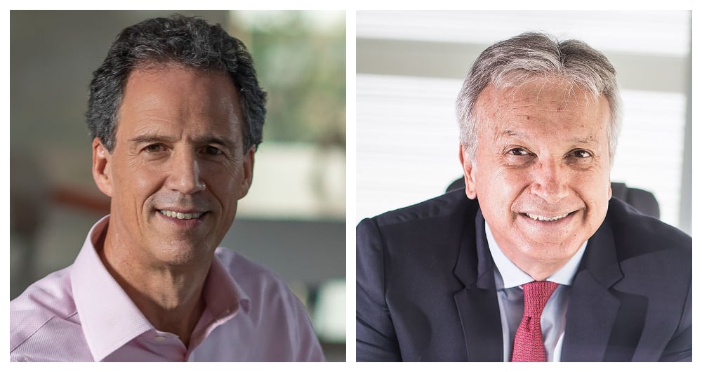 Miguel Cortés (Grupo Bolívar) y Gonzalo Pérez (Sura).