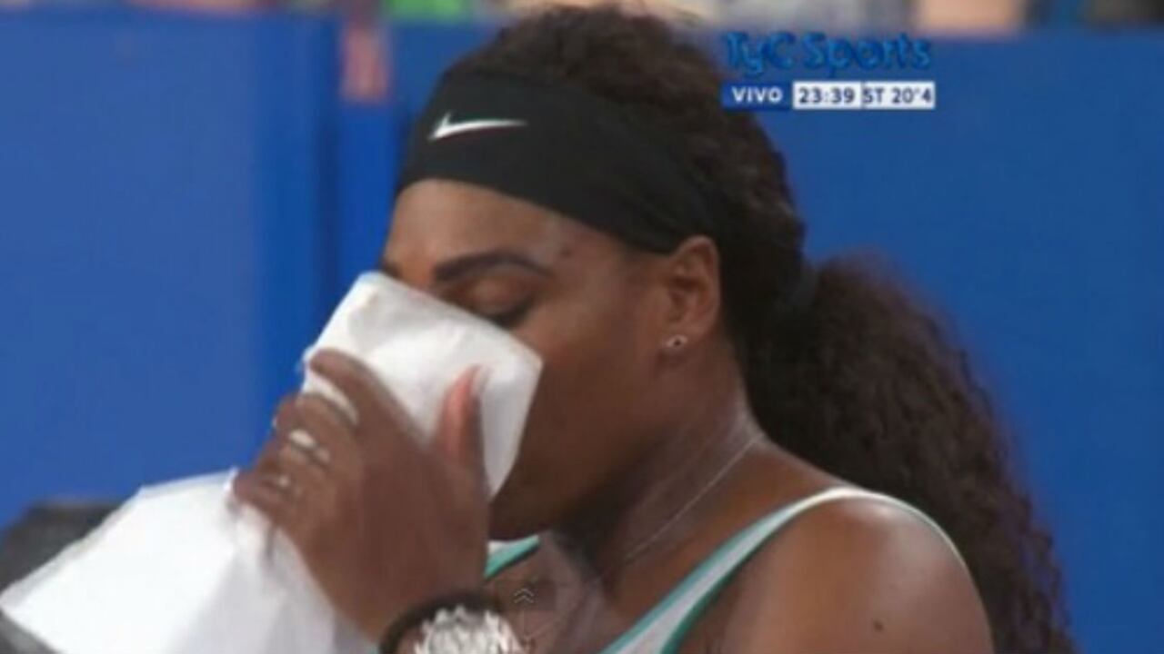 Serena no embocaba una hasta que se tomó un café.
