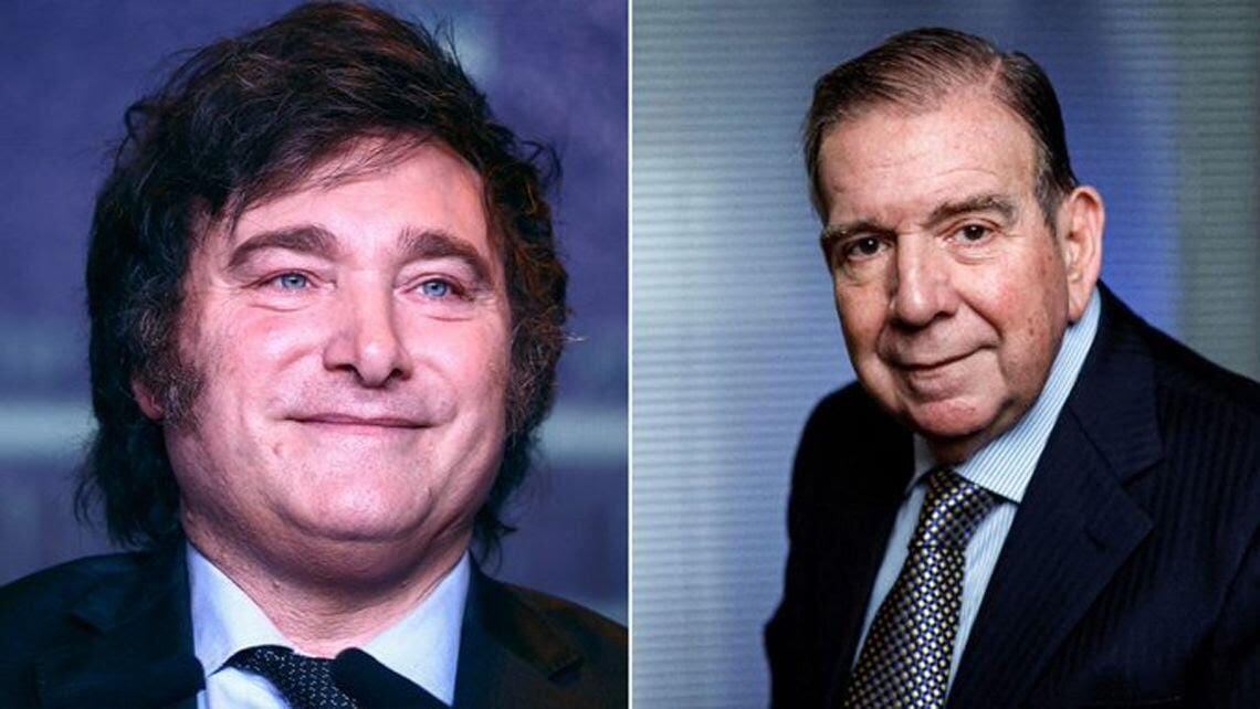 Edmundo González y Javier Milei