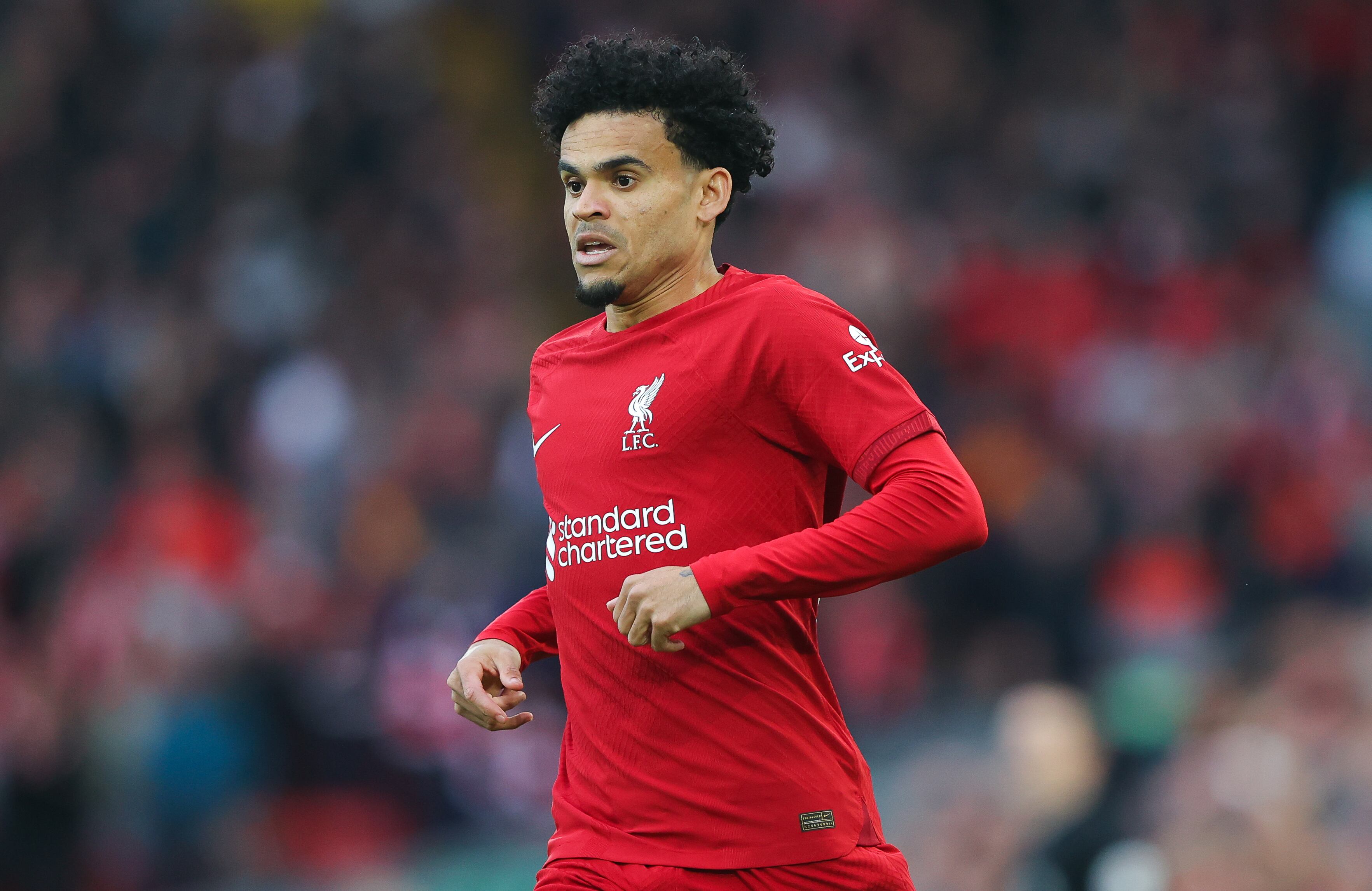 Luis Díaz en el duelo con Fulham por Premier.