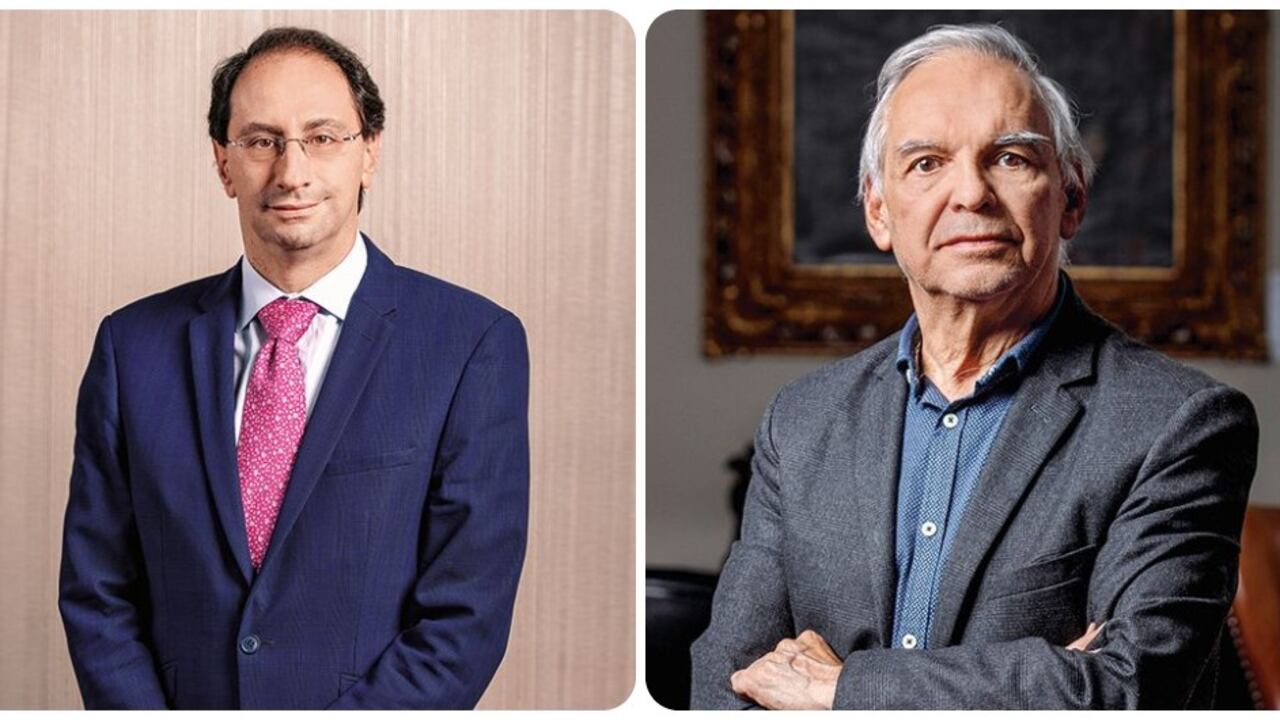 José Manuel Restrepo, exministro de Hacienda y Ricardo Bonilla, ministro de Hacienda.