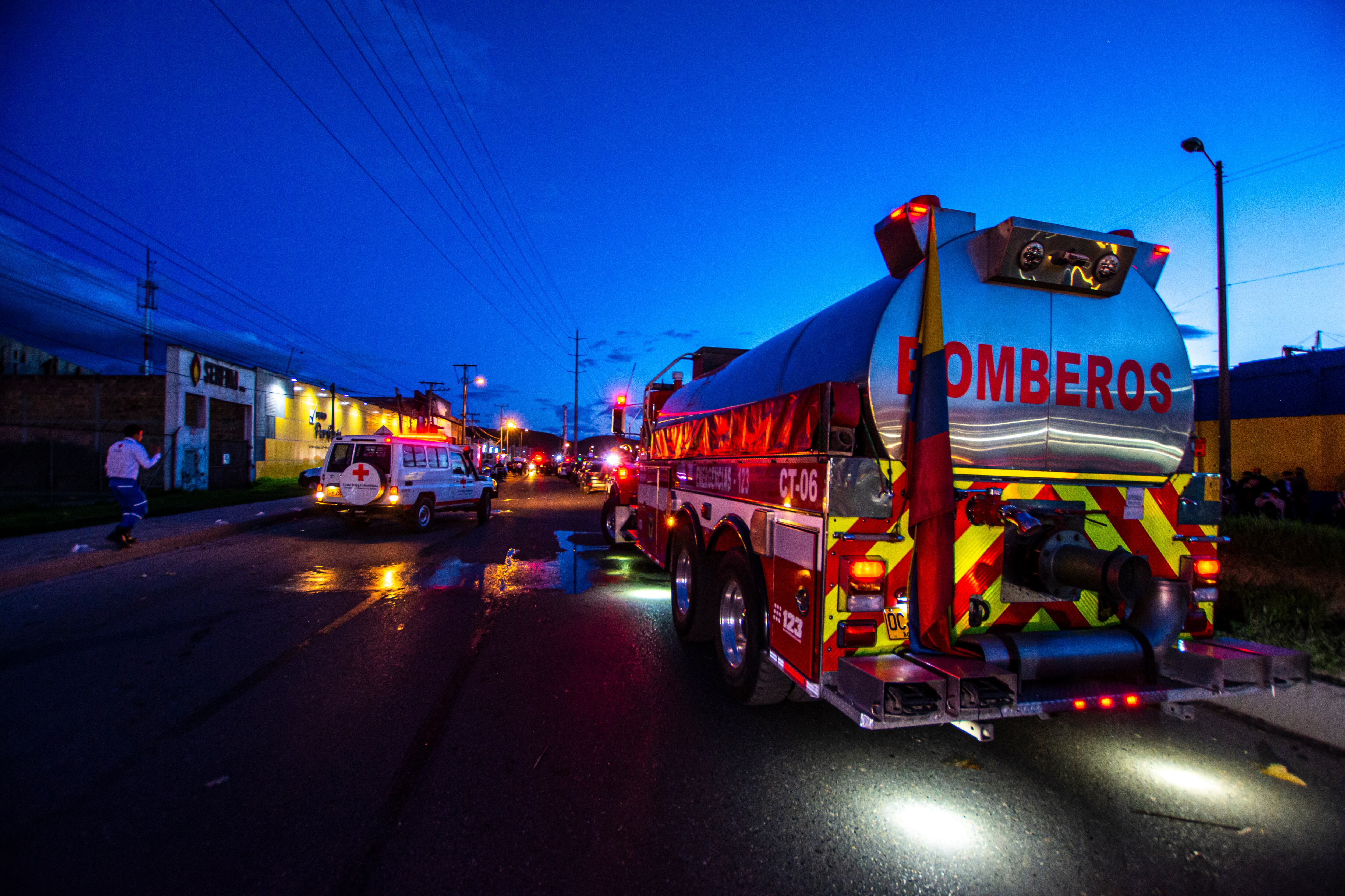 Explosión en la fábrica de pólvora El Vaquero en el municipio de Soacha, Cundinamarca