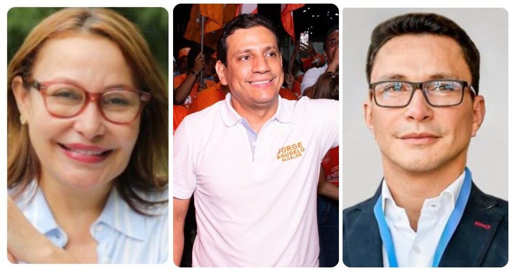 Carmen Patricia Caicedo, Jorge Luis Agudelo y Carlos Caicedo.
