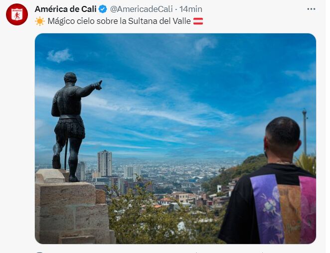 Cardona protagonista en las redes sociales del América de Cali