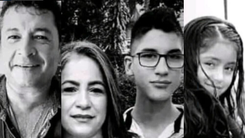 Víctimas de la masacre en Landázuri, Santander.