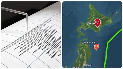 Un fuerte sismo sacudió el lunes la isla de Hokkaido en el norte de Japón.