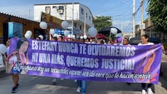 Movilización por el feminicidio de Steffany Barranco.