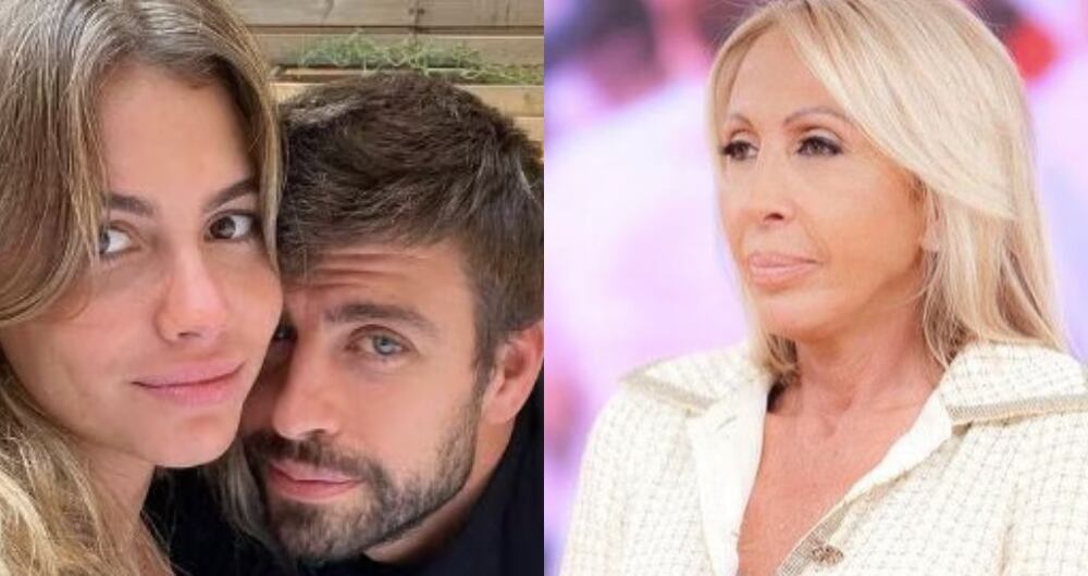 La pareja de españoles y la presentadora Laura Bozzo.