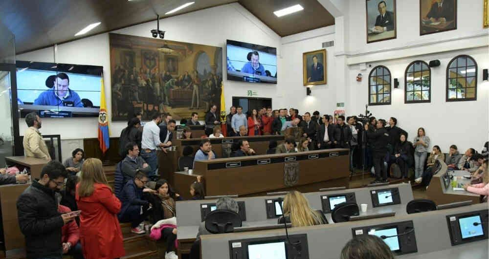 Plenaria del Concejo de Bogotá. 
