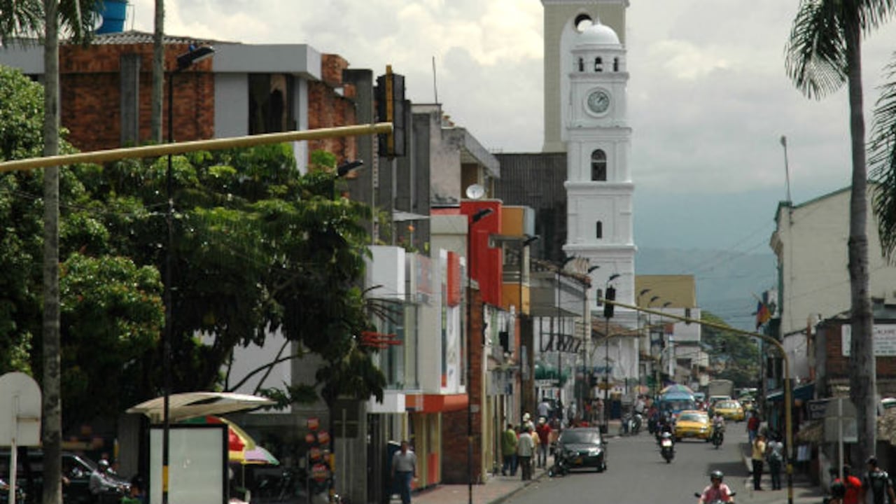Centro de Tuluá, Valle. La ciudad tuvo un pico de violencia en 2012, con asesinatos al estilo de los carteles de la droga mexicanos.
