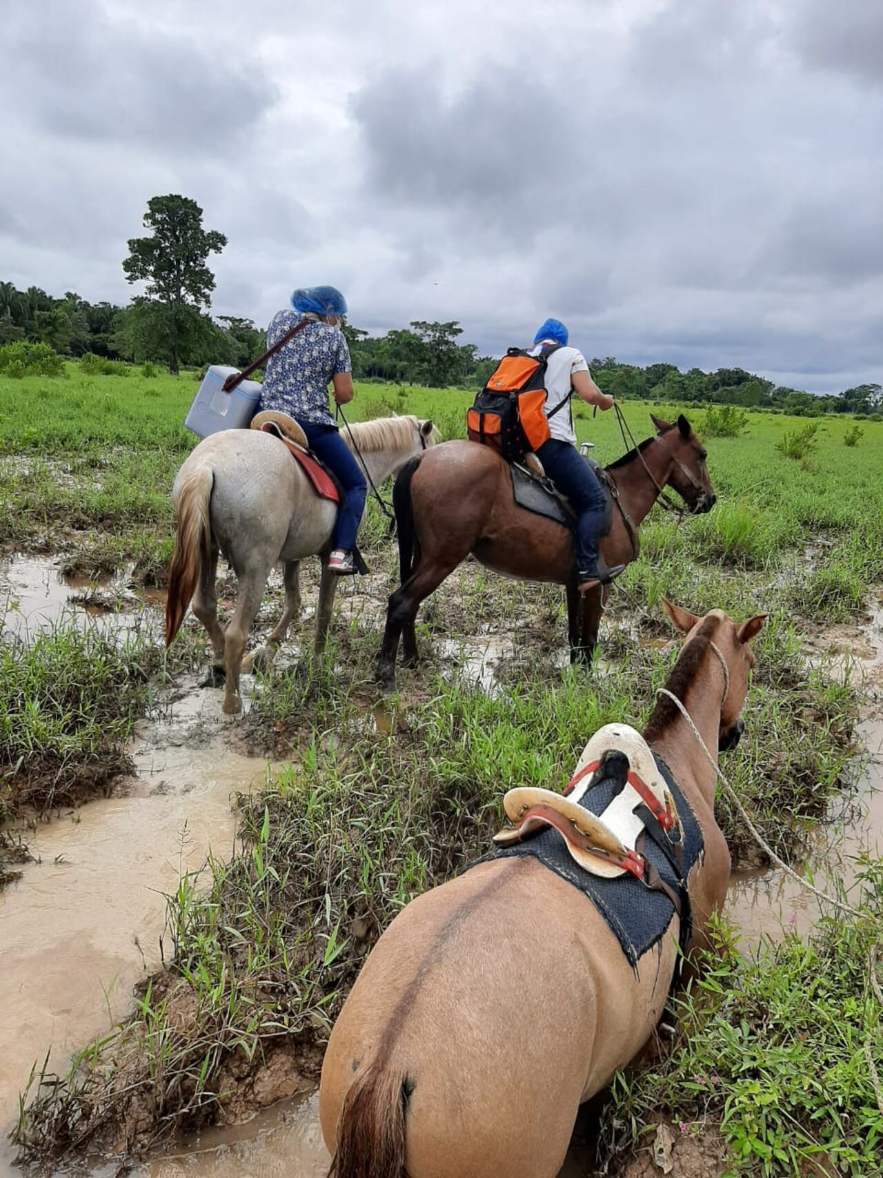Liliana y Aurora, vacunadoras de Arauquita