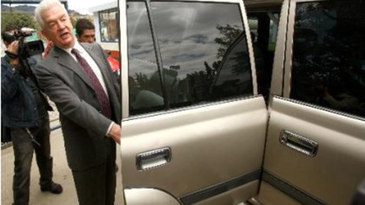 Mario Uribe a la salida de su celda el 20 de agosto de 2008.