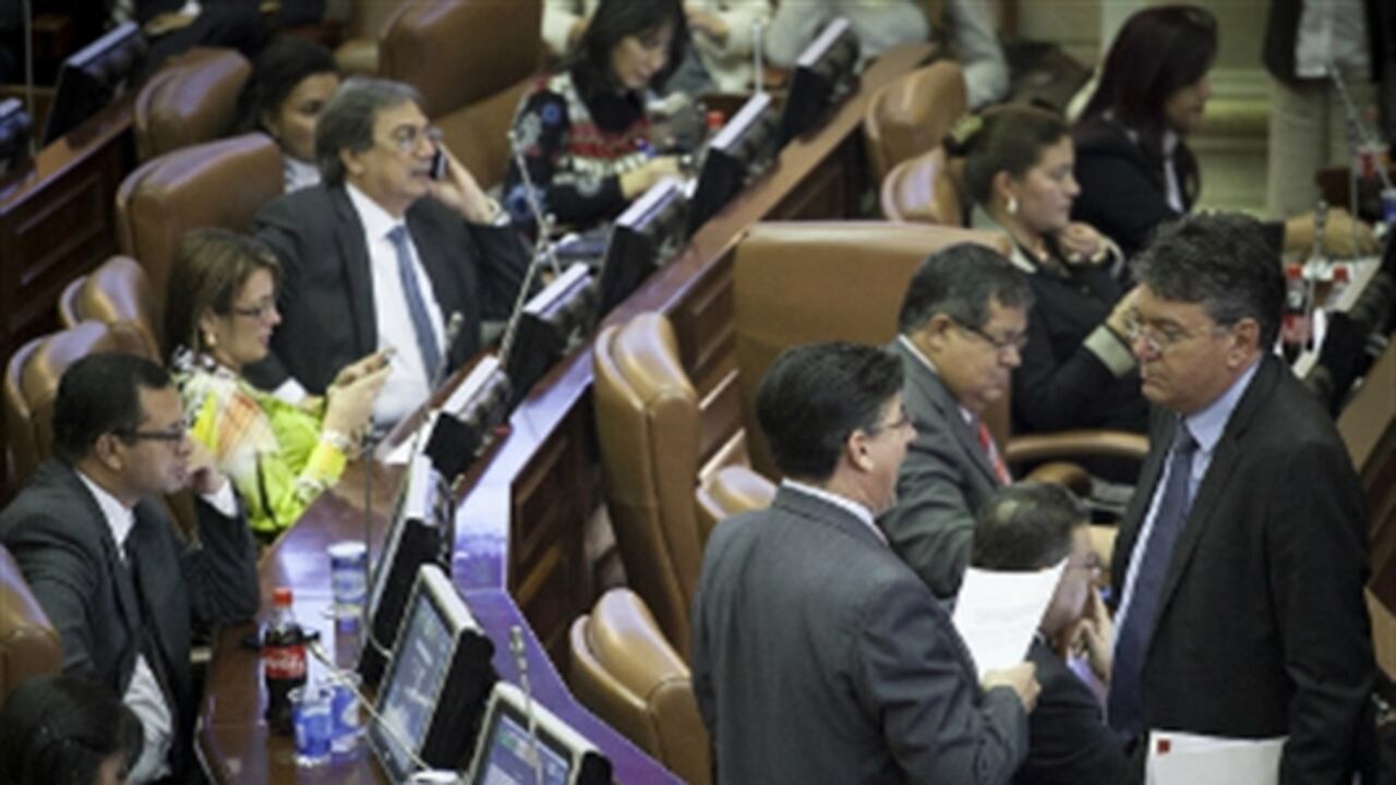 Ministro de Hacienda, Mauricio Cárdenas, en el Congreso de la República.