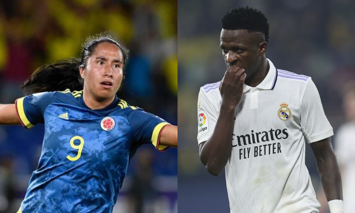 Mayra Ramírez y Vinícius Junior. Foto: FCF/Cristian Álvarez//AP/Alberto Saiz