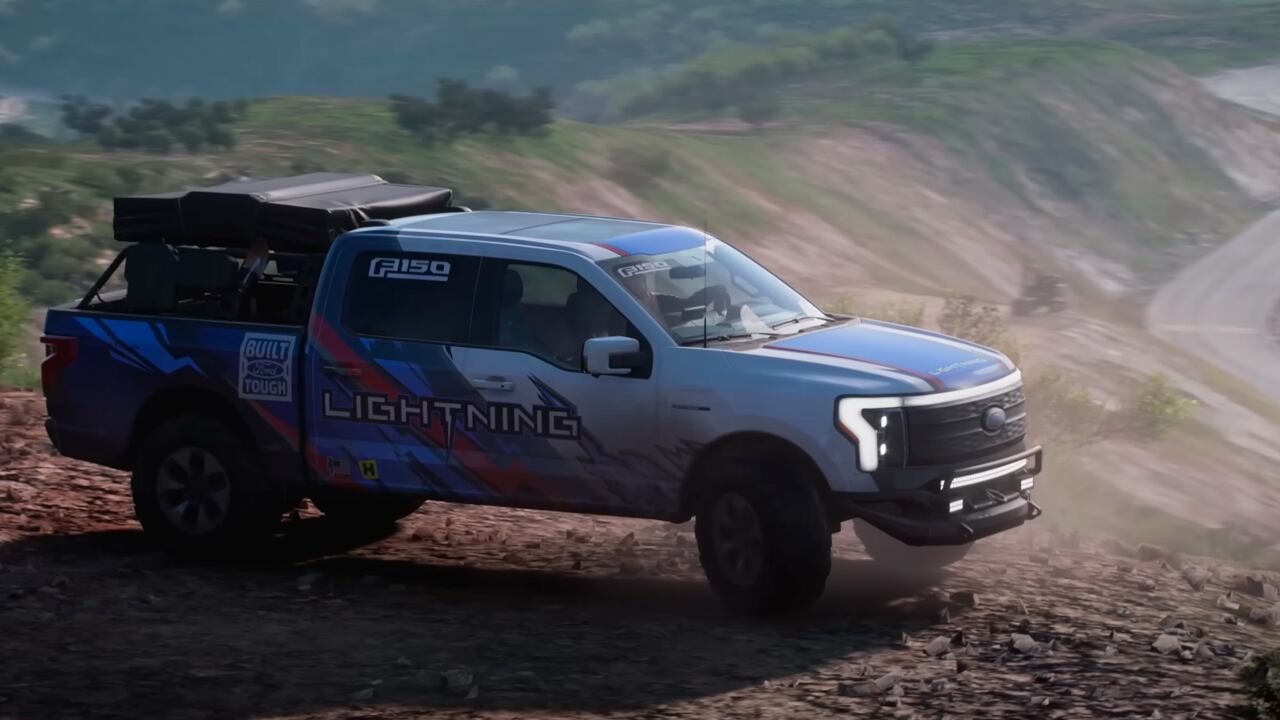 El Ford F-150 Lightning Platinum 2022 es uno de los nuevos vehículos que llegan a Forza 5.