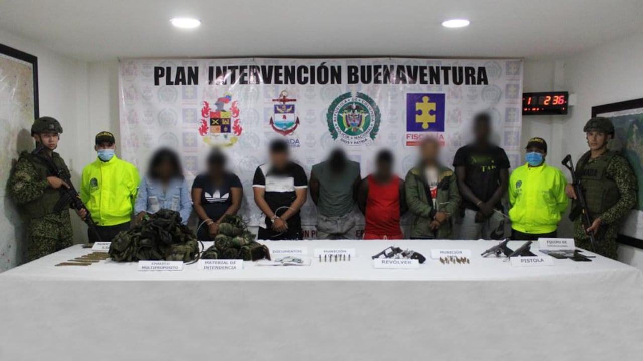 Los integrantes del Clan del Golfo capturados quedaron a disposición de la Fiscalía General de la Nación.