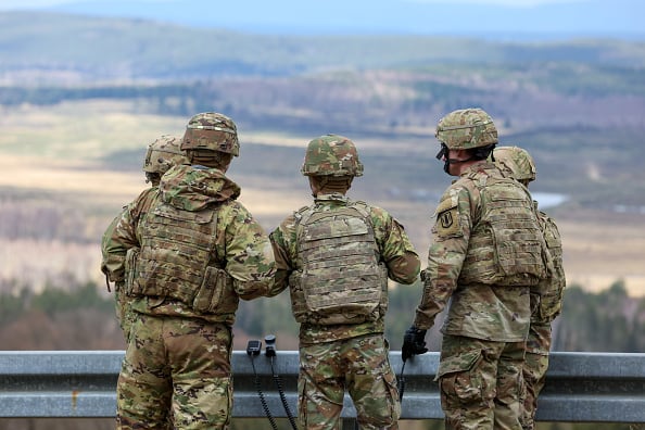 El secretario de la Otan pidió a los aliados aumentar el gasto en Defensa ante el nuevo escenario de seguridad que genera la invasión a Ucrania, en un debate en el que Estonia ha propuesto un nuevo compromiso para invertir el 2,5 % del PIB. Photographer: Alex Kraus/Bloomberg via Getty Images
