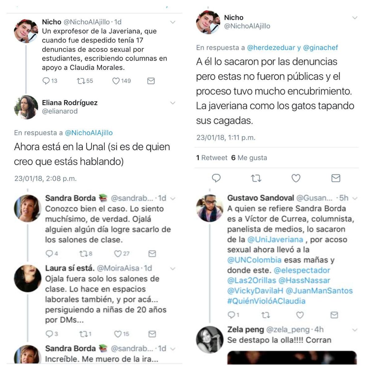 Desde 2018 algunos hablaban de las denuncias contra De Currea.