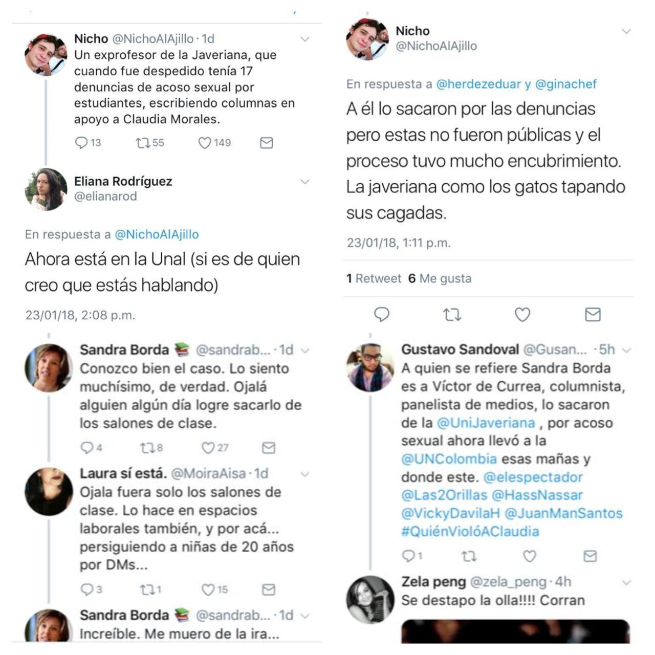 Desde 2018 algunos hablaban de las denuncias contra De Currea.