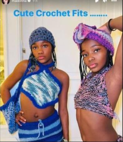 Las gemelas hijas adoptivas de Madonna.