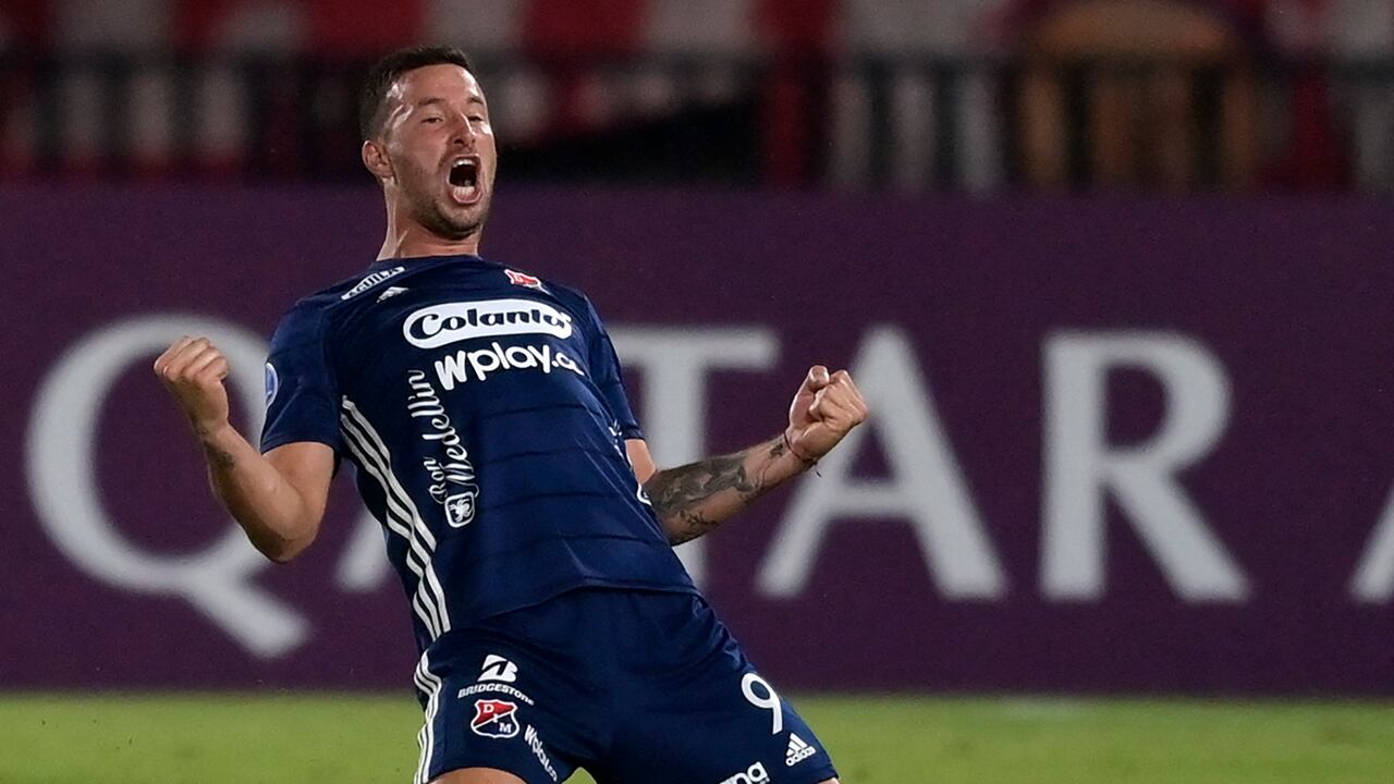 El delantero argentino fue una de las figuras del encuentro al anotar el único tanto de Medellín