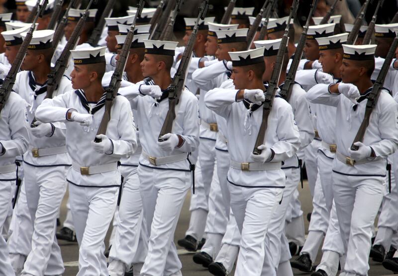 Miembros de la Armada Nacional.