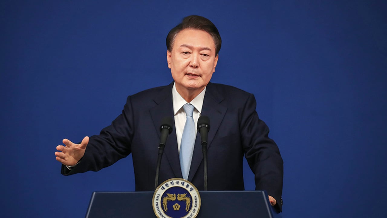 Presidente de Corea del Sur, Yoon Suk-yeol,