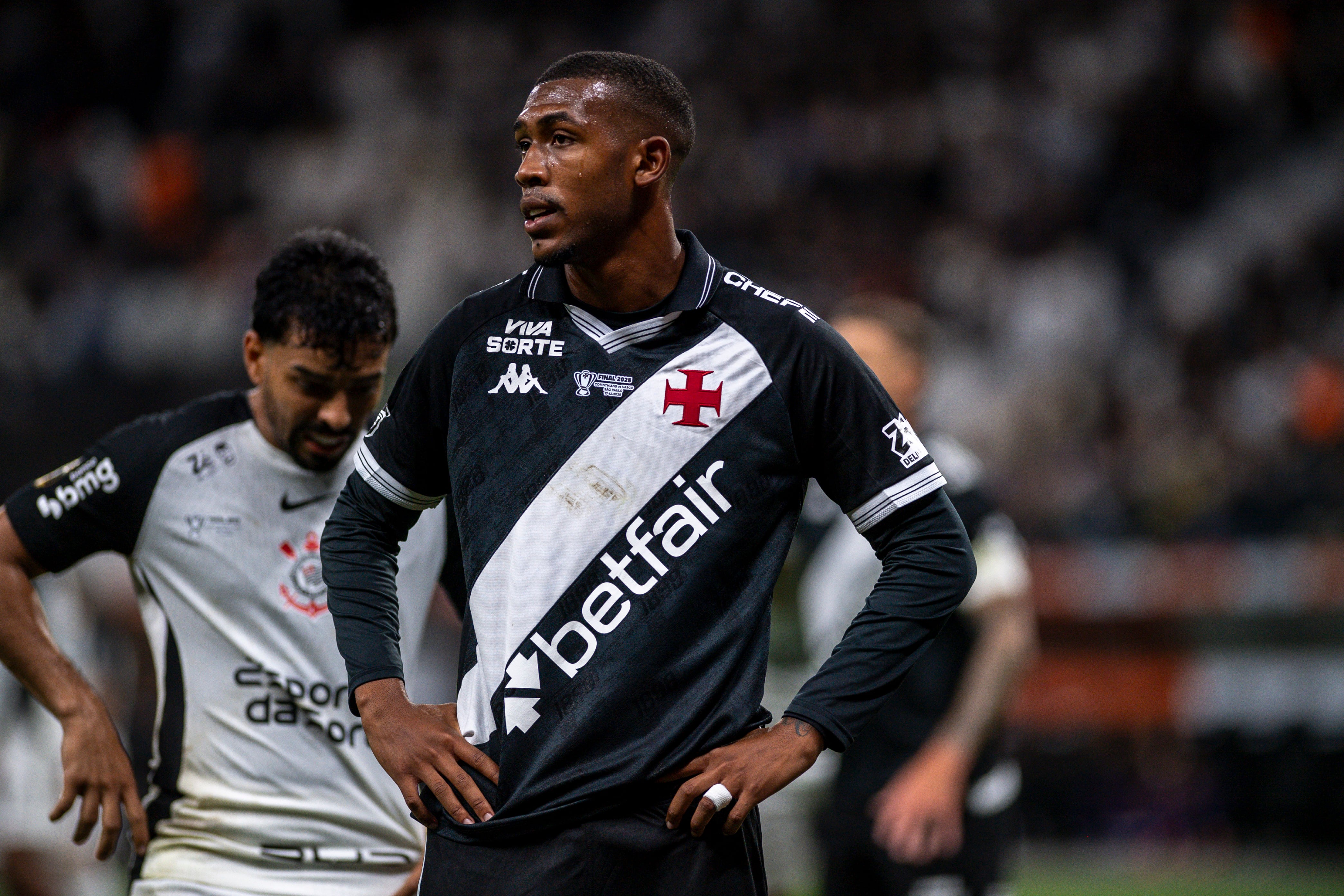 Rayan en un partido contra el Corinthians.
