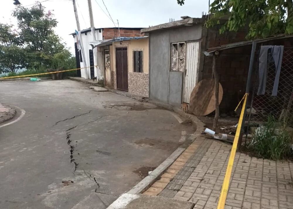 Así esta el barrio La Feria.