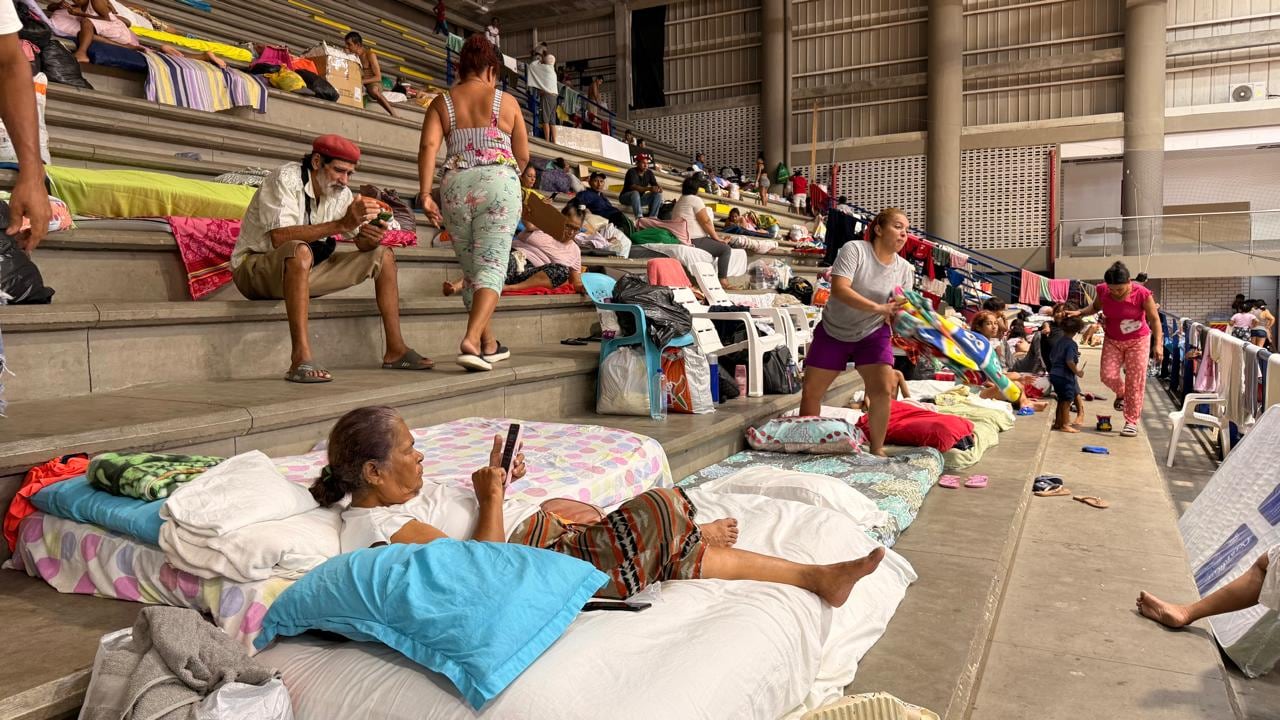Albergues temporales en Montería.