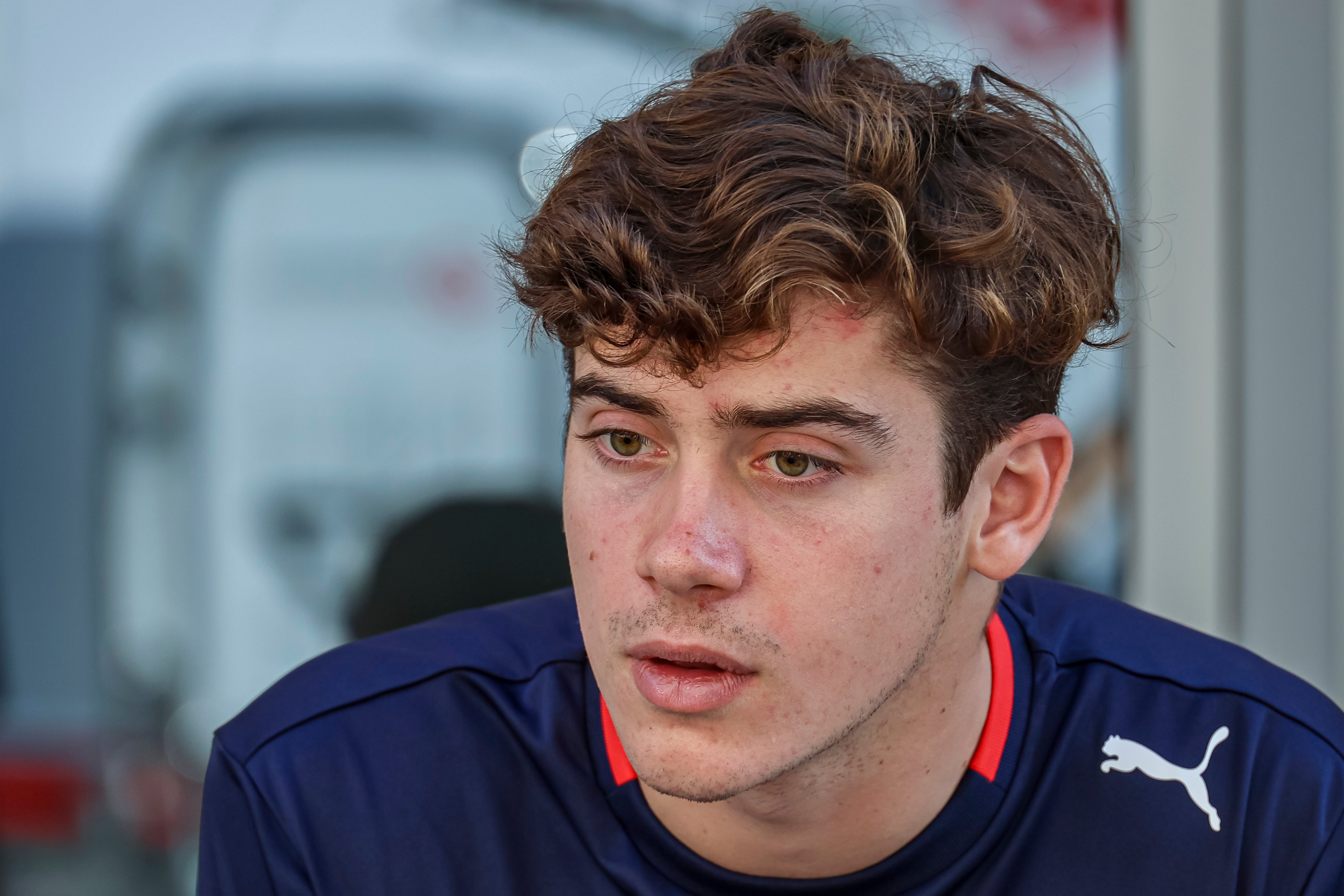 Franco Colapinto of Argentina driver of Williams Racing Formula One Team car FW46 no 43 with a Mercedes Power Unit Engine spotted before the Abu Dhabi Grand Prix race in Yas Marina Circuit. Abu Dhabi, United Arab Emirates on December 8, 2024 (Photo by Nicolas Economou/NurPhoto via Getty Images)