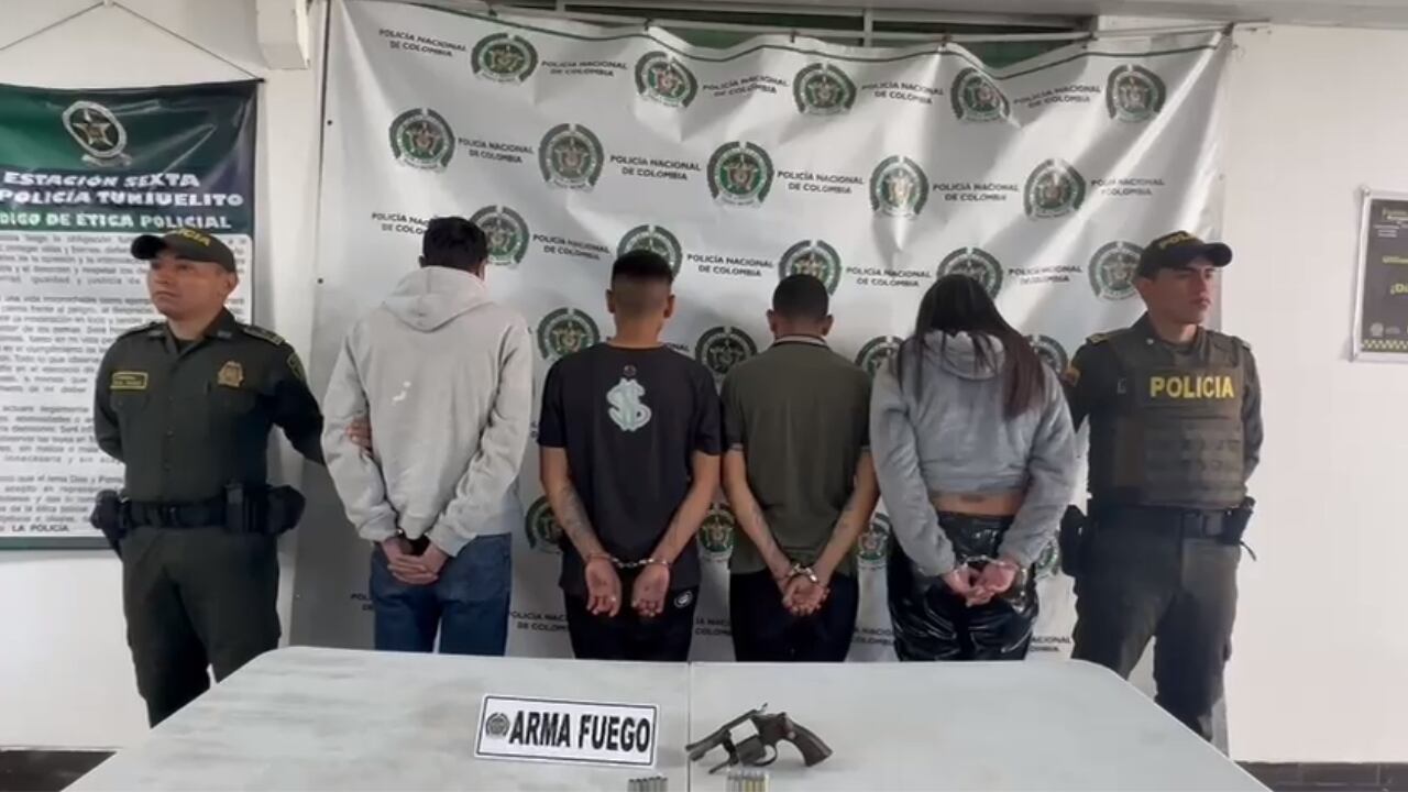 Capturados por el homicidios de hombre en el sur de Bogotá este viernes, 23 de febrero.