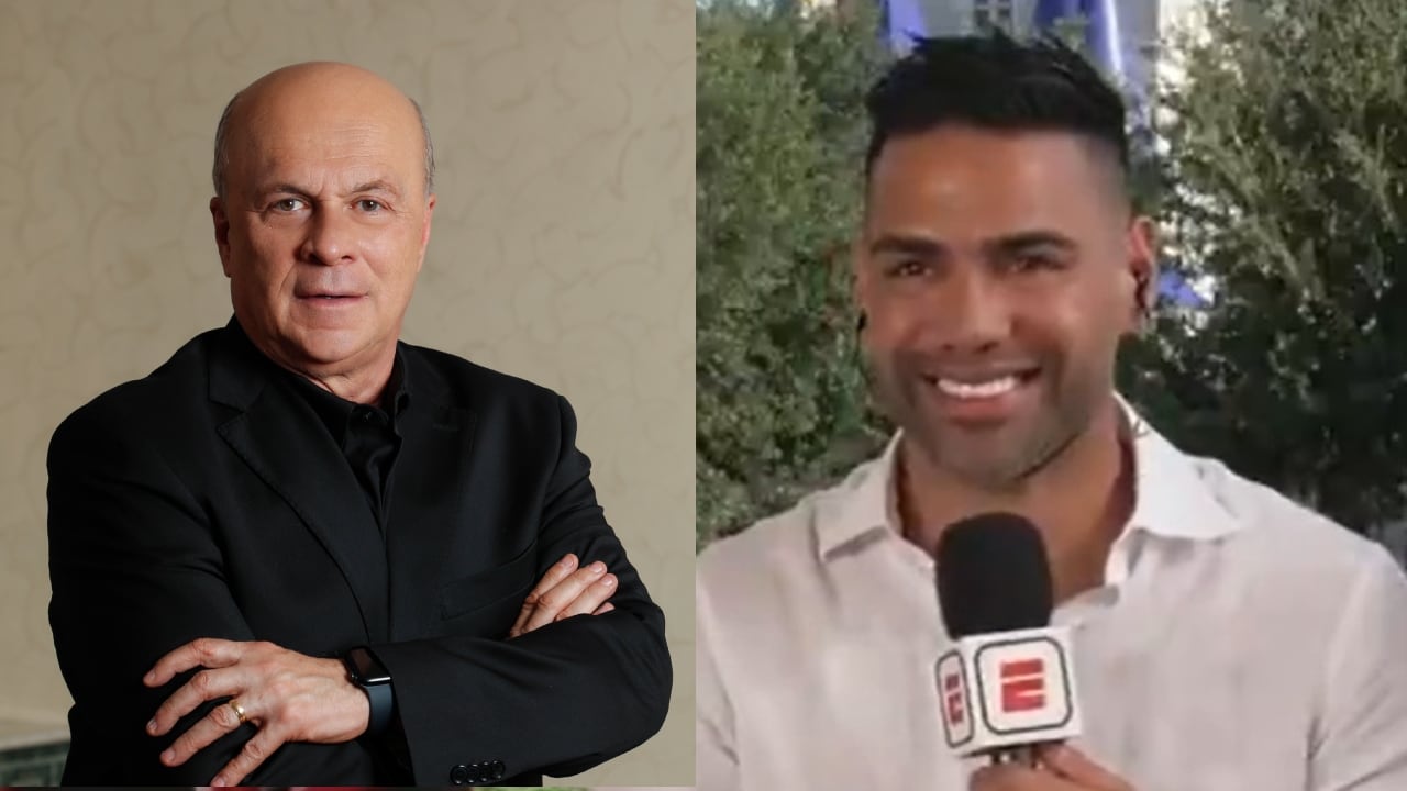 Carlos Antonio Vélez y Radamel Falcao.