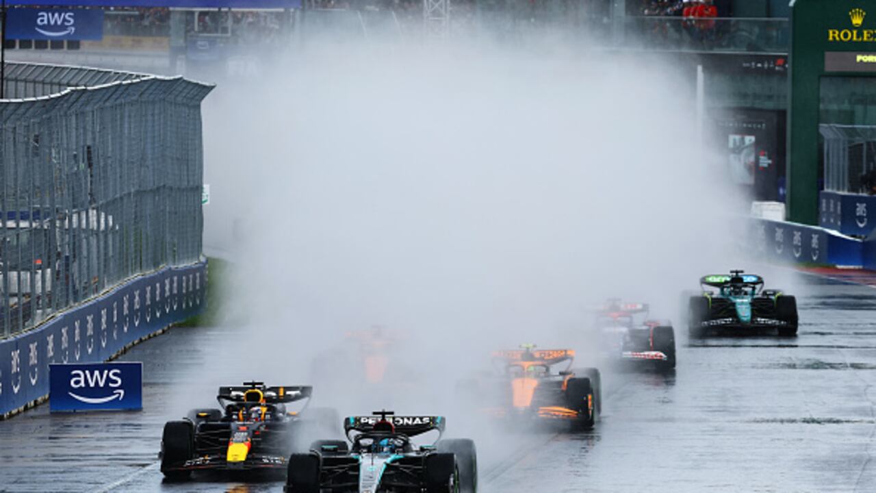 La lluvia fue protagonista en el Gran Premio de Canadá.
