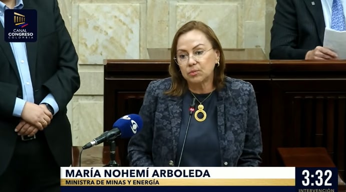 María Nohemí Arboleda, ministra de Minas y Energía