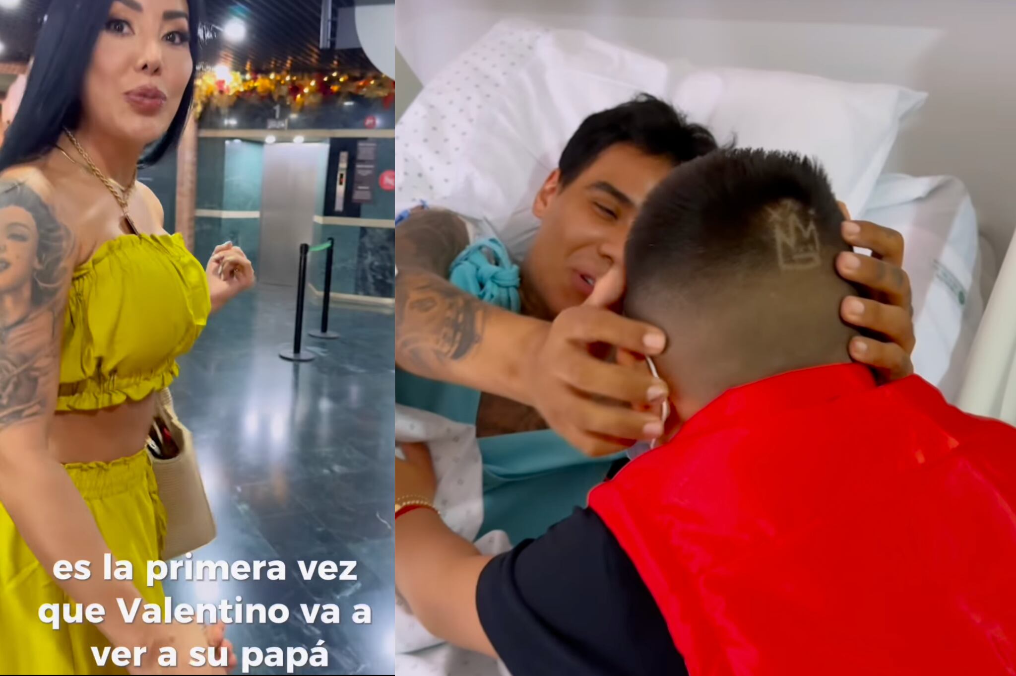 Dj Exotic se reencontró con su hijo Valentino, luego de atentado.