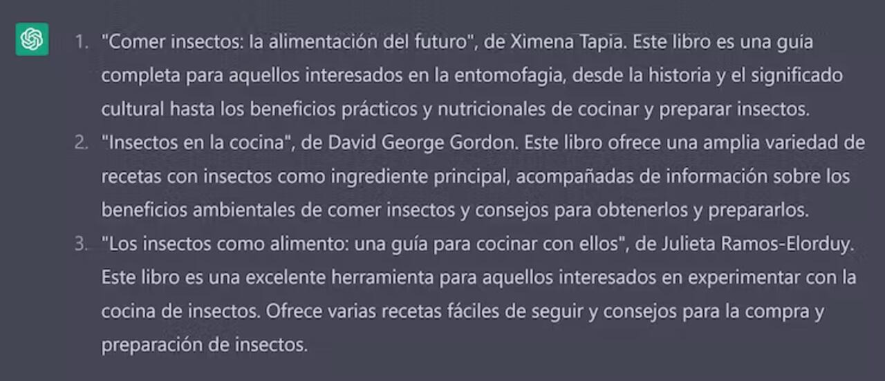 Los mejores recetarios en español para cocinar con insectos, según ChatGPT
