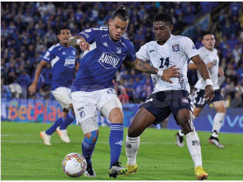 Leonardo Castro anotó el gol que le dio la victoria a Millonarios