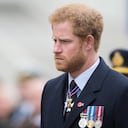 Londres, Inglaterra - 25 de abril: el príncipe Harry asiste al servicio ANZAC en el cenotafio el 25 de abril de 2016 en Londres, Inglaterra. (Foto de Samir Hussein / WireImage)