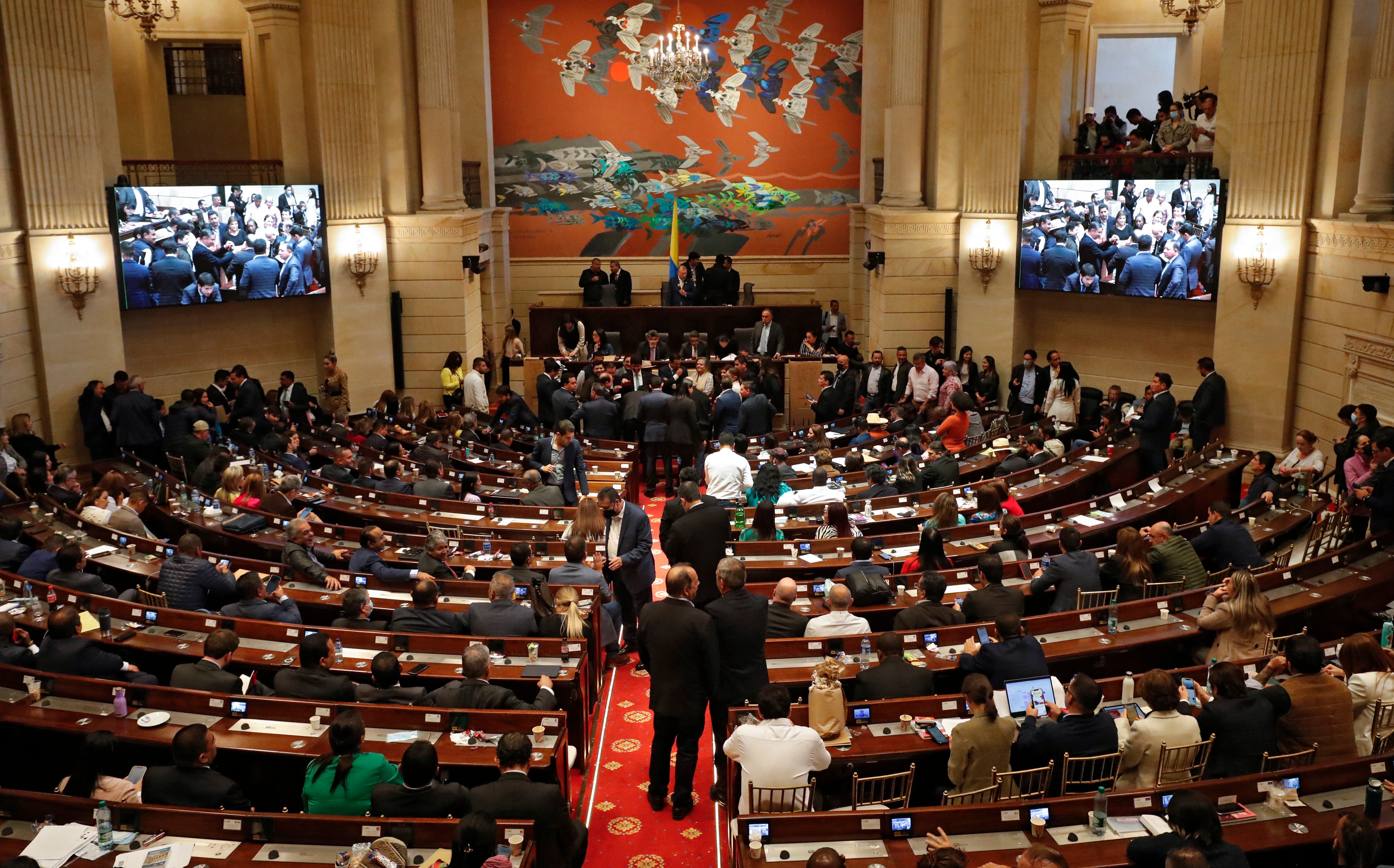Congreso Pleno durante la elección del Contralor 
panorámica Congreso de la República 2022
Bogota agosto 18 del 2022
Foto Guillermo Torres Reina / Semana