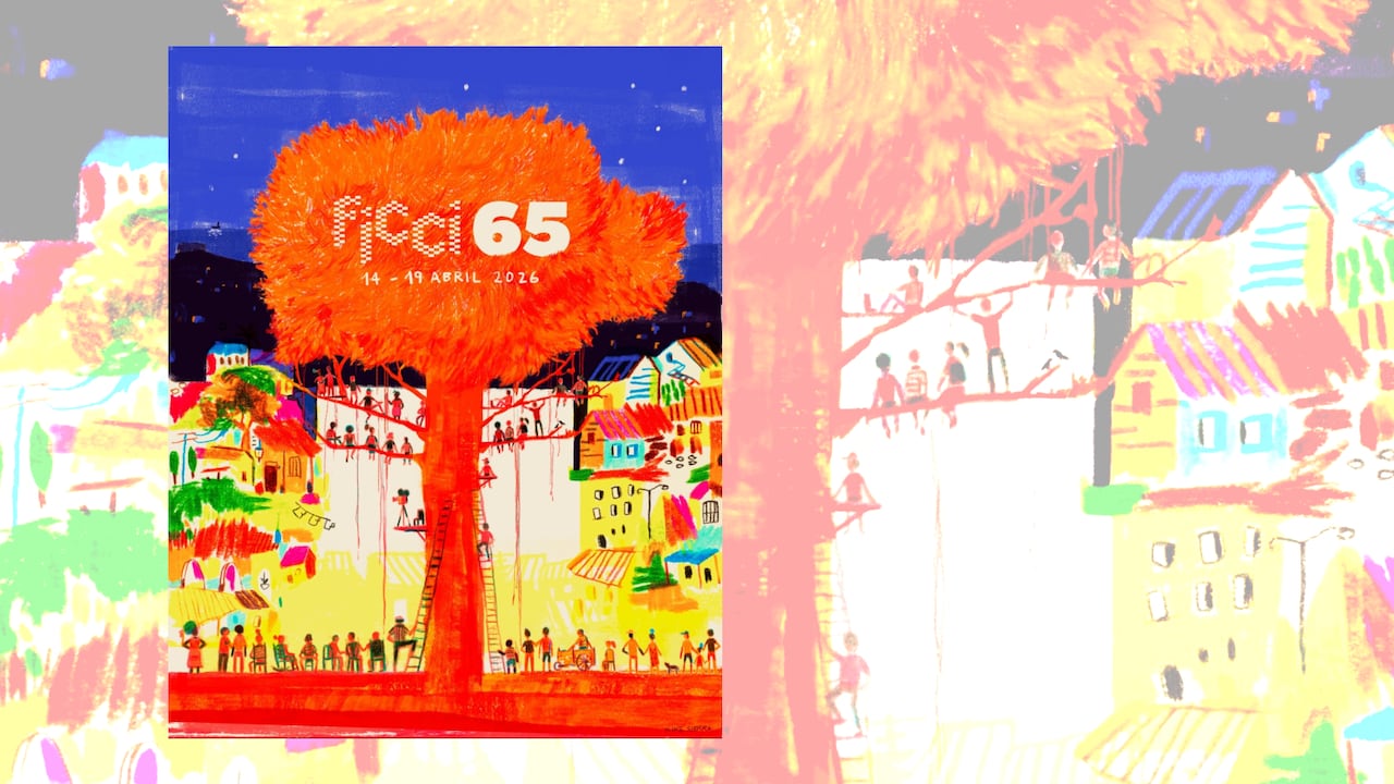 La imagen oficial del FICCI 65 se inspira en las formas en que el cine fue vivido en Cartagena durante varias décadas del siglo XX, cuando la experiencia cinematográfica desbordaba las salas y se integraba a la vida cotidiana de la ciudad.